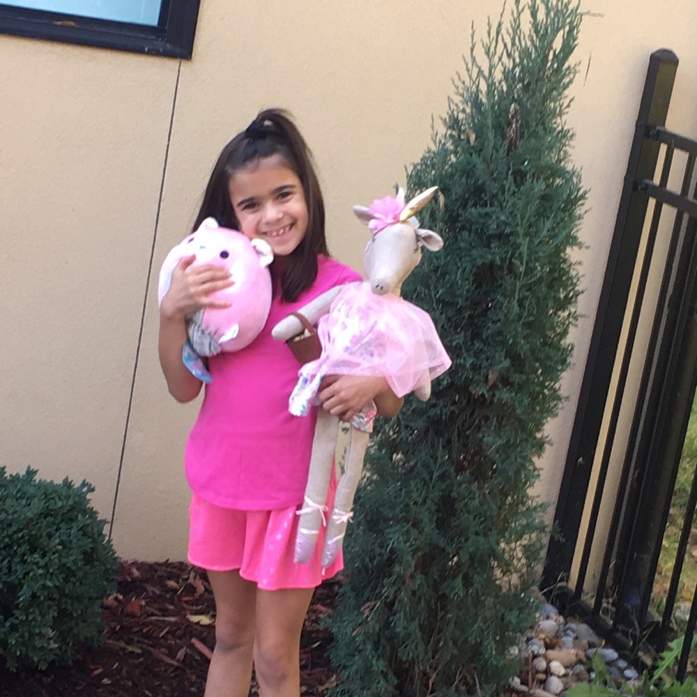 This is the girls pink neon outfit